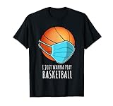 Lustige Basketball-Shirts I Just Wanna Play Basketballspieler T-S