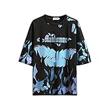 Bedruckte Herren T-Shirts Schmetterling Magie F