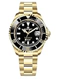 Gigandet Herren-Automatikuhr Sea Ground 300 Ceramic Date - Made in Germany - Keramiklünette - Saphirglas - Swiss Super Luminova - Edelstahl - 300m/30bar wasserdicht - G300-018M-C