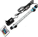 DRSFF LED Aquarium-Licht Unterwasserbeleuchtung Aufsetzleuchte Abdeckung Wasserdicht Lampe 18 cm 1.5W Aquarienbeleuchtung, Unterwasser Beleuchtung für Aquarien(57cm)