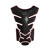 WSNM Motorrad Tankaufkleber Universal Motorrad Gummi Tank Pad Protector Abziehbilder Gastank Pad Aufkleber Für Harley Sportster Für Honda CBR65. 0f CB1300. (Color : Red Edge)