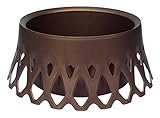 Plastia Grabschale Roseta mit Selbstbewässerung und Wasserüberlauf Friedhof Grab Vase Bronze Ø 30