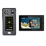 KEDUODUO 7 Zoll WiFi Smart Video Intercom-System Fingerabdruck-IC-Karten-Video-Tür-HD-Kamerabsupport-Fernsp