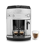 De'Longhi Magnifica ESAM 3200.S Kaffeevollautomat mit Milchaufschäumdüse für Cappuccino, mit Espresso Direktwahltaste, 2-Tassen-Funktion, großer 1,8 Liter Wassertank, silb