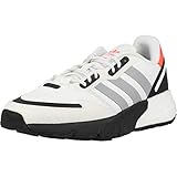 adidas ZX 1K Boost J Gymnastikschuh, Crystal White Silver Met Core Black, 40 EU