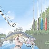 4 Stück Angelhaken-Schnellentfernungsgerät, tragbare Angelhaken-Entferner-Werkzeuge, Angelhaken-Entferner-Werkzeugsatz, Angelhaken-Entferner, Sicherheitsextraktor-Angelhaken-Trenngerät (Vier Farben)