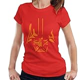Star Wars Darth Vader The Sith Lord Orange Silhouettes Women's T-S