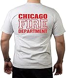 T-Shirt 'CHICAGO FIRE DEPT mit Standard-Emblem und Schriftzug' - Feuerwehr von Chicag