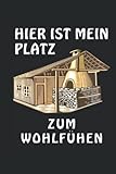 HIER IST MEIN PLATZ ZUM WOHLFÜLEN: Dickes Notizbuch mit 308 Seiten. Das Innenleben besteht aus Jahreskalender von 2022 bis 2025. Anschließend kommen ... Punktierte Seiten, für Notizen und Sk
