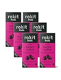 Rokit Pods | Gerste 'Kaffe' Pods | Koffeinfrei Alternative | Nespresso Kaffemaschinen Kompatible Pods | Kompostierbare Kapseln | Nie wieder Auslöffeln, Quirlen or Staub | 60 Pods Multipack Bü