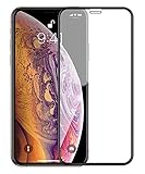 DZSW 5 Stück Full Cover gehärtetes Glas für iPhone XS Max XR Displayschutzfolie iPhone 6 6S 7 8 Plus X 5 5S 11 12 Pro Max Mini (Farbe: iPhone 13Pro, Material: schwarz)