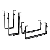 Dataflex 32.183 Basic Halter unter dem Tisch (Höhe einstellbar (Horizontally) : 155-310 mm/(Vertically): 340-460 mm) schw