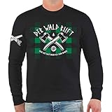 Spaß kostet Männer und Herren Sweatshirt Der Wald Ruft was Macht die Axt im Walde Holz Holz Holz (mit Rückendruck) Größe S - 4XL