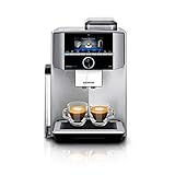 Siemens EQ.9 plus connect s500 Kaffeevollautomat TI9555X1DE, automatische Reinigung, Personalisierung, extra leise, 1.500 Watt,