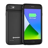 NEWDERY Akku Hülle 3200mAh für iPhone 6/6S/7/8/SE (2 Generation), Ladetasche mit Akku Tragbarer Schutz, Akku-Ladegerät Kompatibel mit iPhone SE 2020 / 7 / 8 / 6S / 6 (4.7'')