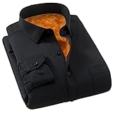 Aicfikrye Winter Herbst Herren Hemden Übergröße Langarm Casual Halten Warm Große Größe Hemden Männer, M2-702, M