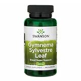1x Swanson Gymnema Sylvestre Leaf | 400mg hochdosiert | 100 Kapseln je Behälter | Stoffwechsel Diät Blutzucker Gurmar | Nahrungsergänzungsmittel (1er Pack)