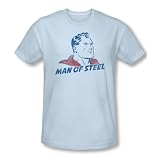 Superman - Männer Der Mann T-Shirt in hellblau, Large, Light B