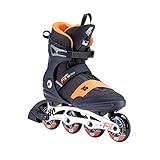 K2 Inline Skates F.I.T. 80 ALU Für Herren Mit K2 Softboot, Black - Orange, 30E0260