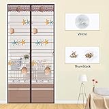 BBZZ Magnetischer Fliegengitter-Türvorhang Magnet Moskitonetz Vorhänge Tüll Fenster Tür Fliegengitter Magnet Moustiquaire Porte (Farbe: C, Größe: 90 x 210 cm)