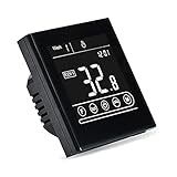 MOSHUO 95-240V Start Smart Wi-Fi-Thermostat Raum Elektrisch Wasser Gas Boiler Fußbodenheizung Temperaturregler für die Alexa Schwarz GC