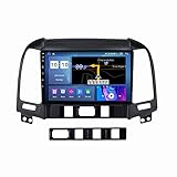 Android 10.0 Auto Stereo 2 DIN Radio für Hyundai Santa Fe 2005-2012 GPS-Navigation 9in Touchscreen MP5 Multimedia-Player-Video-Empf?nger mit 4G / 5G WiFi-Carplay,M600