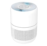 Luftreiniger, Air Purifier für Räume bis 14qm, Entfernt 99,997% der in der Luft befindlichen Allergene, Mit Luftqualitätsanzeigen, Rauchverzehrer, UV Licht gegen Viren und Bakterien, W