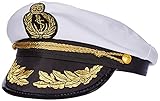 Widmann 0186S - Luxushut Kapitän, Mütze Captain, Seemann, Matrose, Mottoparty,