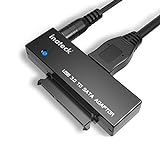 Inateck USB 3.0 zu SATA Konverter Adapter für 2.5 / 3.5 Zoll Laufwerke HDD SSD mit 12V 2A N