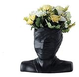 GAOLILI Skulptur Statue Harzvase skulptur schwarz körper Kunst Statue Handwerk Statuette Wohnzimmer Home zubehör Fenster Sauder Balkon Dekoration S