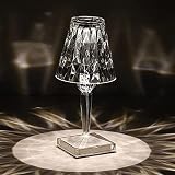 Barbed-Raum Nachttisch-Kaffee-CLAR-Kristall-Todesklemme-Diamant-Tischlampe Acryl-Dekoration Licht-Geschenk Nachtlichtbeleuchtung (Size : A)