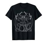 Drummer Schlagzeug Da Vinci Schlagzeuger Rock Musik Geschenk T-S