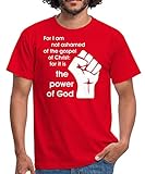 Spreadshirt Power of God Männer T-Shirt, M, R