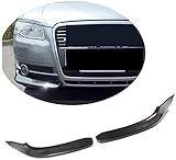 MTBS Der Vordere Stoßfänger Splitter Passt Für Die Audi A4 B7 Basislimousine 2006 2007 2008 Kohlefaser Cf-Formteil Oberer Spoiler Winglets Lüftungsschlitze Abdeckung