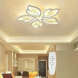 Moderne LED Deckenleuchte Dimmbar ,Wohnzimmerlampe mit Fernbedienung APP Lichtfarbe Helligkeit Farbwechsel ,Schlafzimmer Deckenlampe Deckenbeleuchtung Lampe, Kronleuchter Dimming Innenbeleuchtung