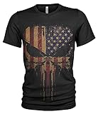Vereinigte Staaten Amerikanisch Punisher Grunge T-Shirt # 3490 (2XL)