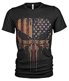 Vereinigte Staaten Amerikanisch Punisher Grunge T-Shirt # 3490 (2XL)