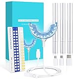 Teeth Whitening Kit Hochwertiges Zahnaufhellung Set mit 24X LED Licht und 3 Zahnaufhellung Stifte,Zahn Bleaching Set für Zahnaufhellung & Weiße Z