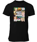 T Shirt: GTA Deutschland/Grand Theft Germany. Politische Parodie. (XL, schwarz)