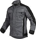 Leib Wächter Flex-Line Herren Arbeitsjacke Bundjacke (M, Grau/Schwarz)