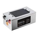 YHKJ Batterie Lithium, Wasserdicht LiFePO4 Deep Cycle Batterie LiFePO4 Batterie Caravan Edition 100-1000Ah 12V Versorgungsbatterie Leistungsanzeige BMS-System Konfigurieren,12v,300