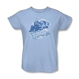 Back To The Future III - Zurück in die Zukunft III - Frauen Zeitzug T-Shirt in hellblau, XX-Large, Light B