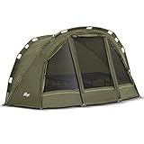 Lucx® Puma Angelzelt 1 Man Bivvy 1 Mann Karpfenzelt Carp Dome Fishing Tent 1 Person Angler Zelt Wassersäule 10.000 mm Camping