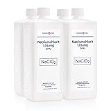 HANSE PRO Natriumchlorit Lösung (25%), 4 x 1000 ml, nach Original-Rezeptur, deutsches Qualitätsproduk