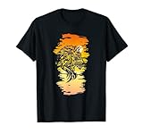 TRIBAL INKED TATTOOED WOLF AM SONNENUNTERGANG T-S