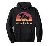 Malibu Sonnenuntergang Strand Vintage Retro Pullover H