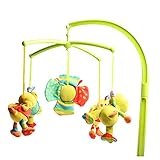 Eksesor Baby Mobile mit Spieluhr, 5 in 1 Baby Mobile für Babybetten,Mobile mit Musik drehbare Nachttischglocke für Babys Jungen Mädchen Kleink