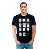 Copa Herren T-Shirt Badly Drawn Fußballer Rundhals Fußballer T-Shirt M Schw
