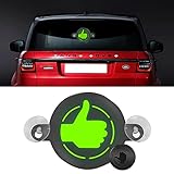 TTCR-II Auto Heckscheibe LED,Fernbedienung Auto Thumbs Up Light Leuchtsymbol,Eine Neue Art Unterwegs Danke zu Sagen,Auto Led Anzeige,LED Laufschrift,LED Car Window Sign(Nicht enthaltene Batterien)
