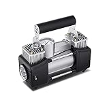 Mini Kompressor, Auto Luftkompressor Mit Tragetascheche 12V Elektrische Luftkompressor Auto Kompressor Pumpe Hochleistung Metallpumpe Mit Direktantrieb Und Verlängerungsluftschlauch,M